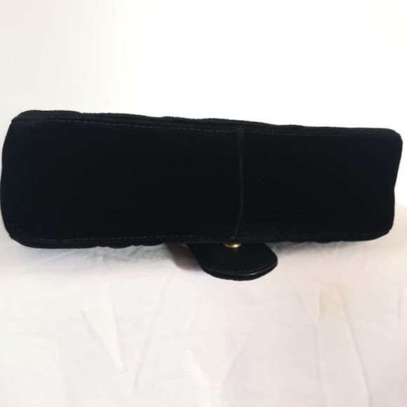 GUCCI Black Velvet Mini Marmont 2.0 Bag - Picture 7 of 15
